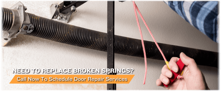 Broken Garage Door Spring Helotes TX